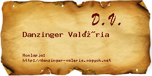 Danzinger Valéria névjegykártya